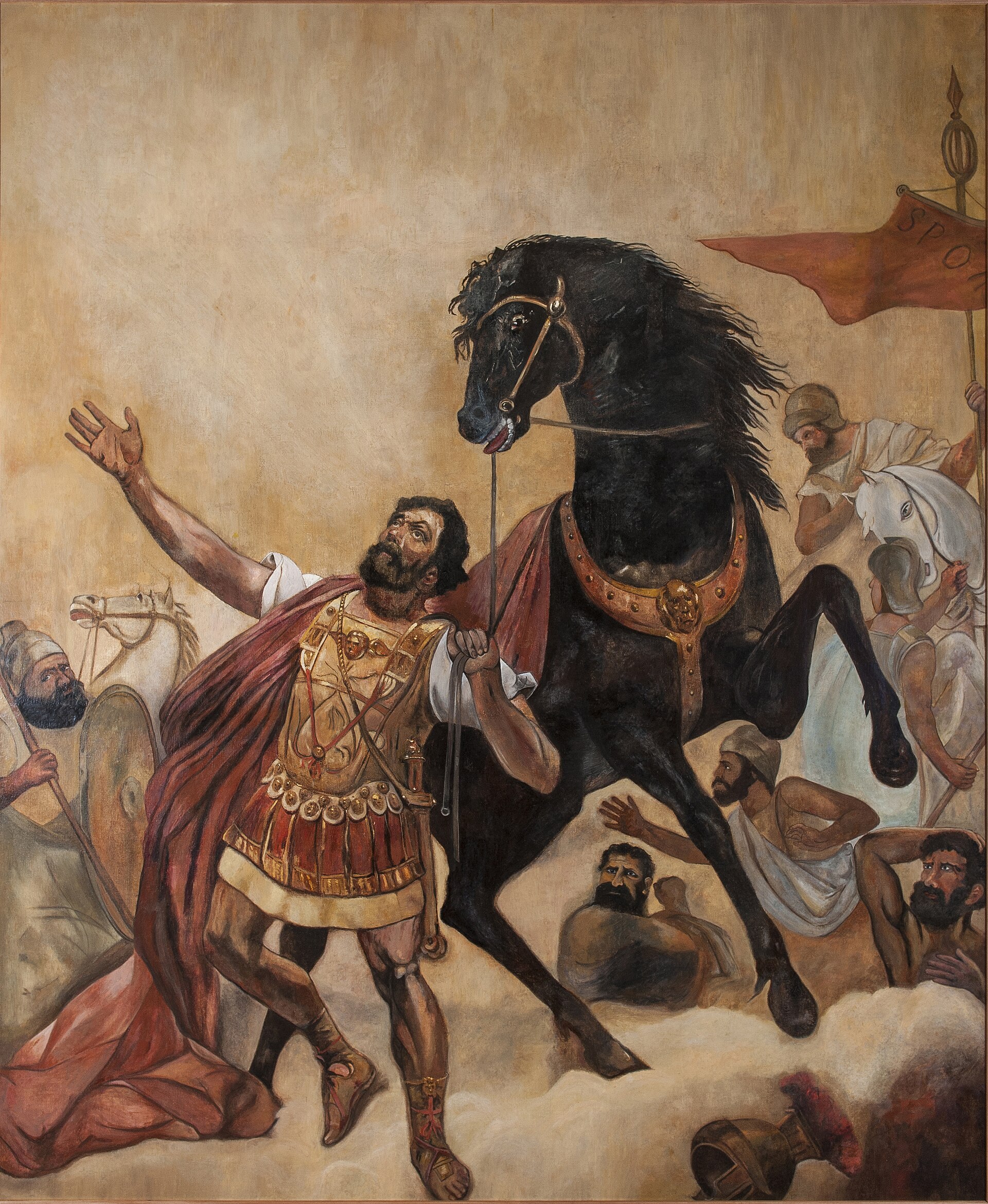 Imagem de referência de A Conversão de São Paulo a Caminho de Damasco, descrito nos dados abertos como pintura de Almeida Júnior