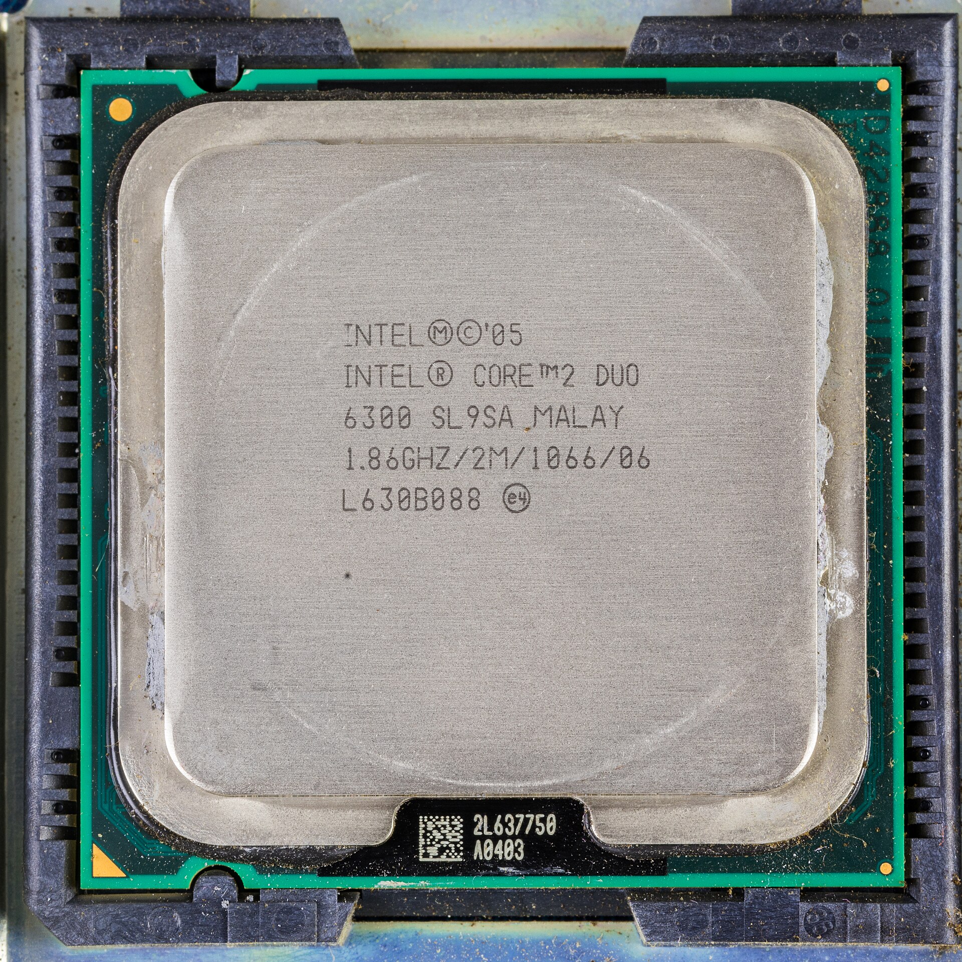 Imagem de referência relacionada a Core 2 Duo, item descrito como série de processadores Intel