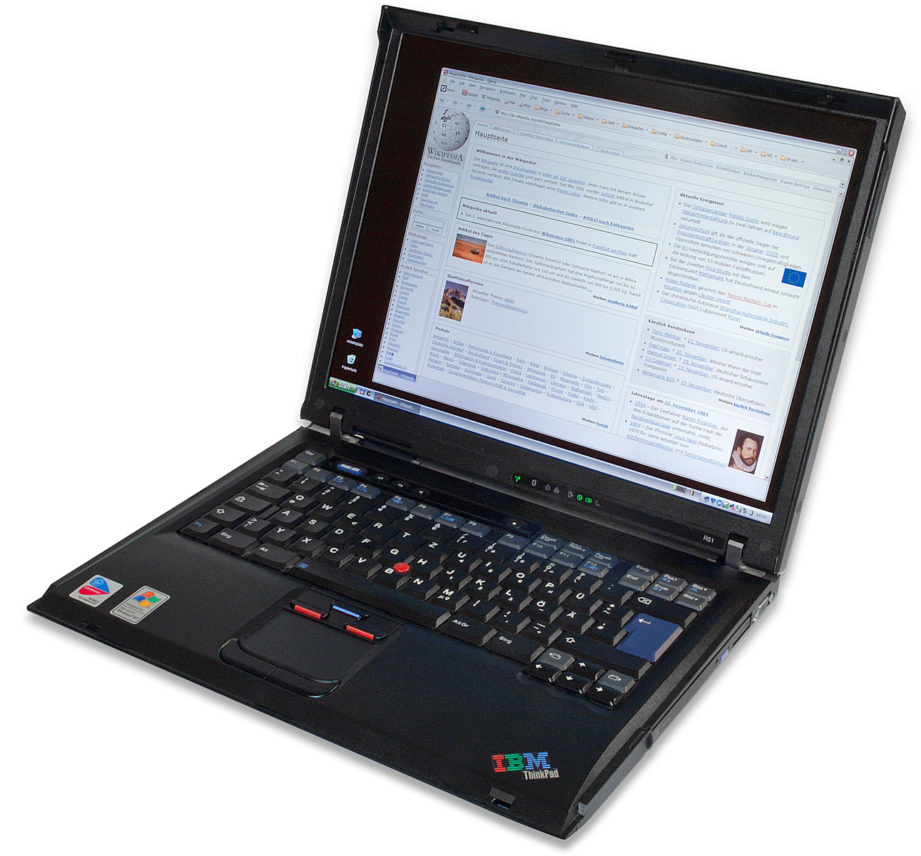 Imagem de referência de ThinkPad, descrito nos dados abertos como gama de computadores portáteis fabricados pela Lenovo