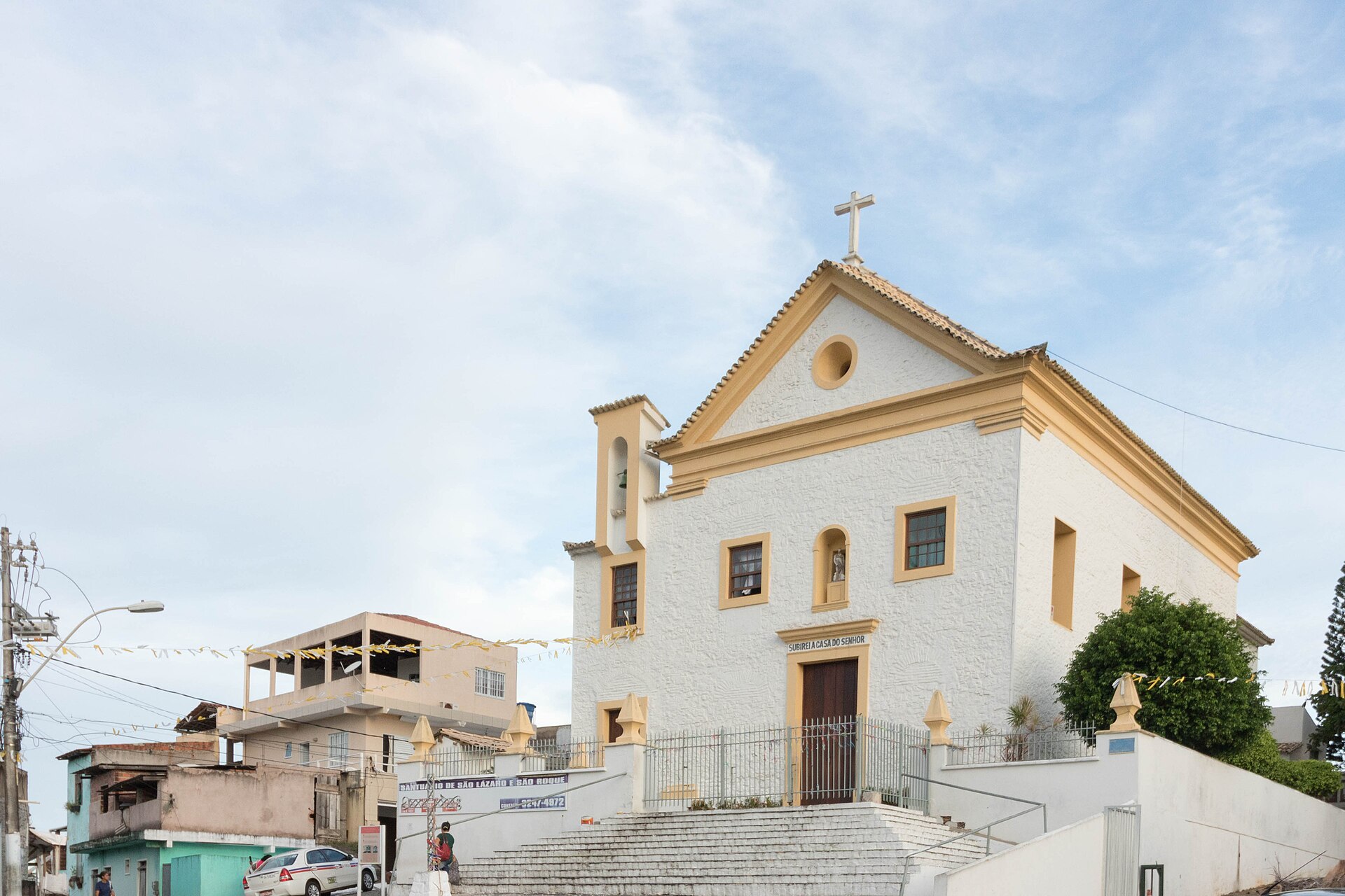 Imagem de referência de antigo Lazareto e Igreja de São Lázaro, descrito nos dados abertos como bem tombado pelo Instituto do Patrimônio Artístico e Cultural da Bahia na cidade de Salvador