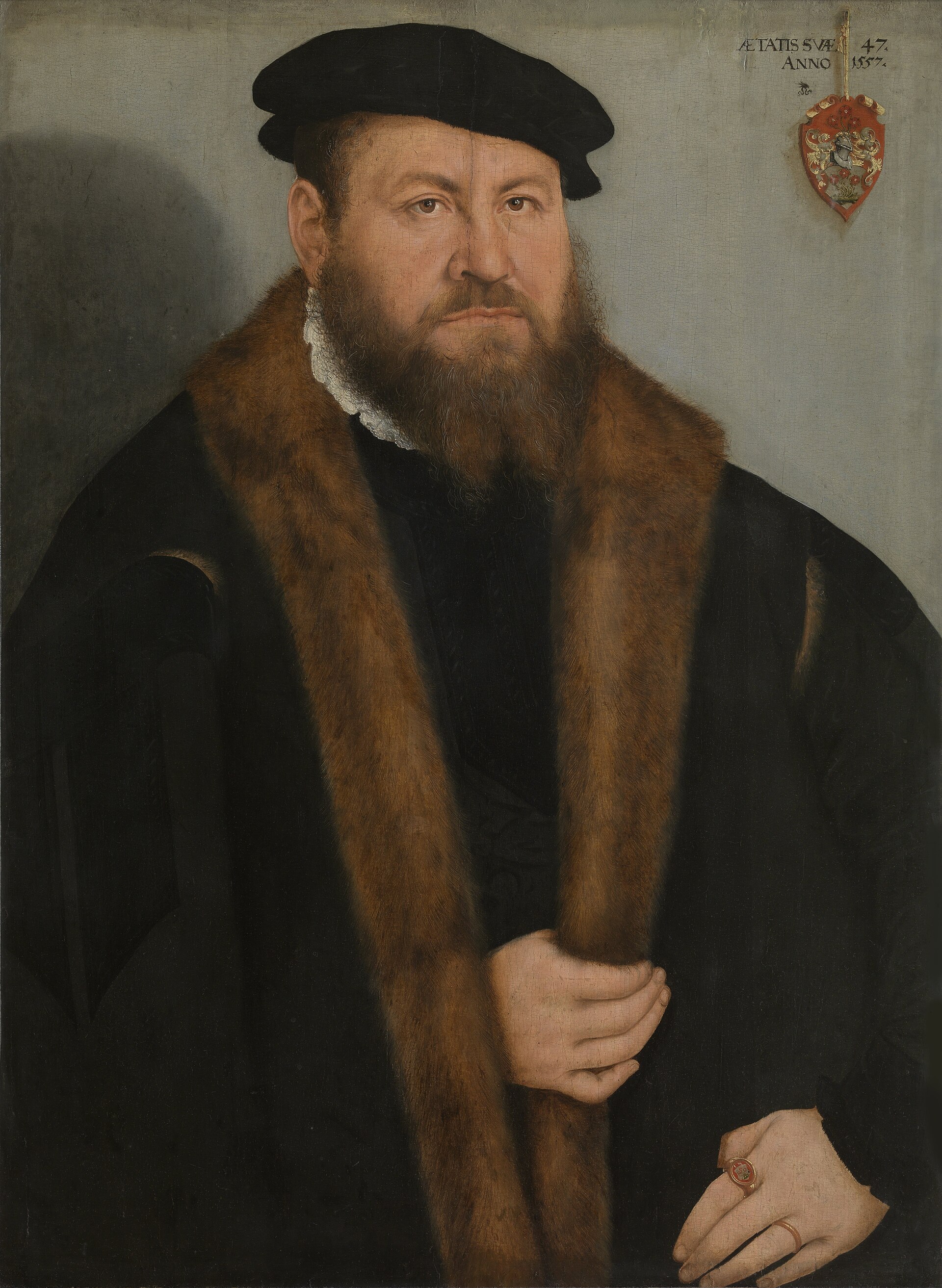 Imagem de referência de Retrato de um homem, descrito nos dados abertos como pintura de Lucas Cranach, o Jovem
