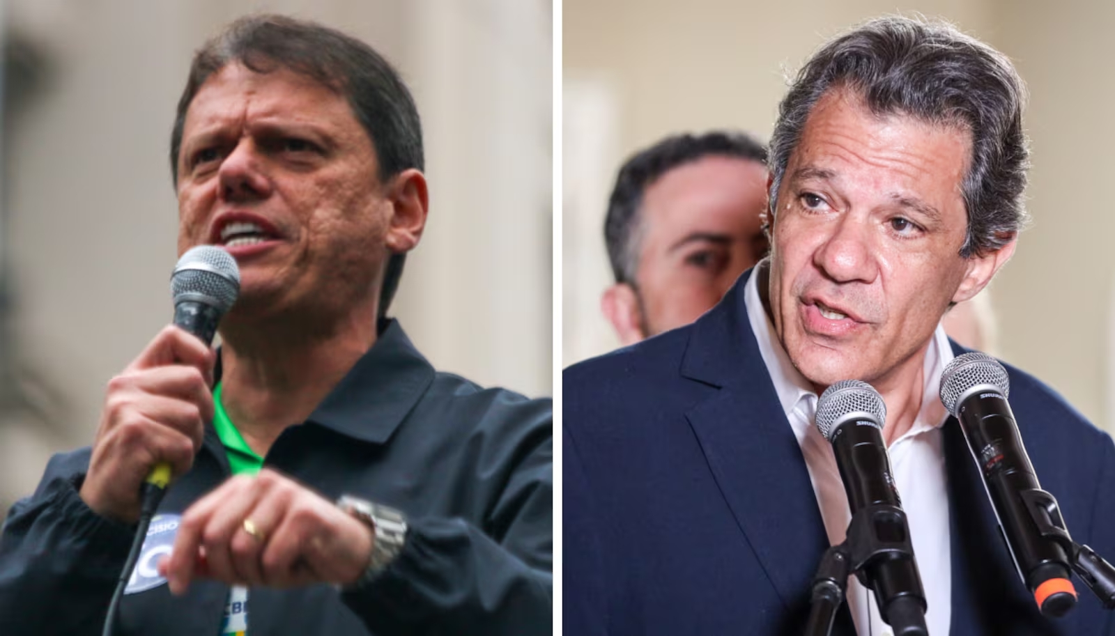 Quaest: em São Paulo, Tarcísio lidera com 60% dos votos válidos no 1º turno; Haddad tem 36%