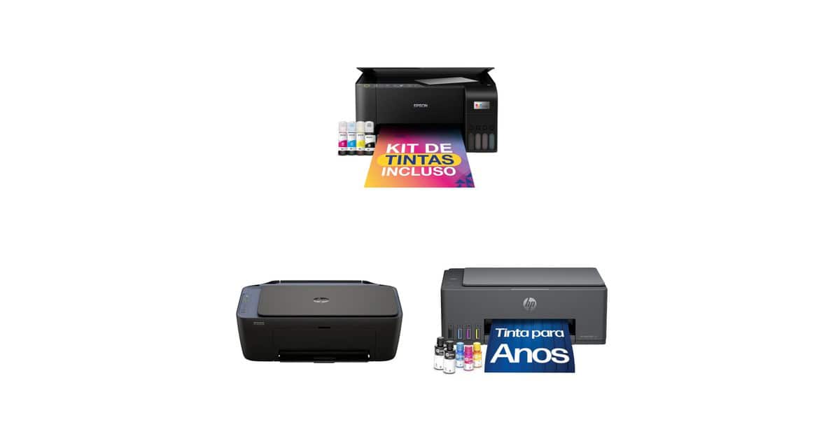 Impressoras em promoção: selecionamos modelos com tanque de tinta e Wi-Fi para você economizar de verdade