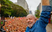 Presidente Lula durante ato ”Lula em São Paulo, O Brasil Pronto Pra Mais” na Avenida Paulista, em São Paulo