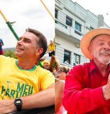 Flávio Bolsonaro e Lula se enfrentam em disputa acirrada no segundo turno Foto: Reprodução / Estadão