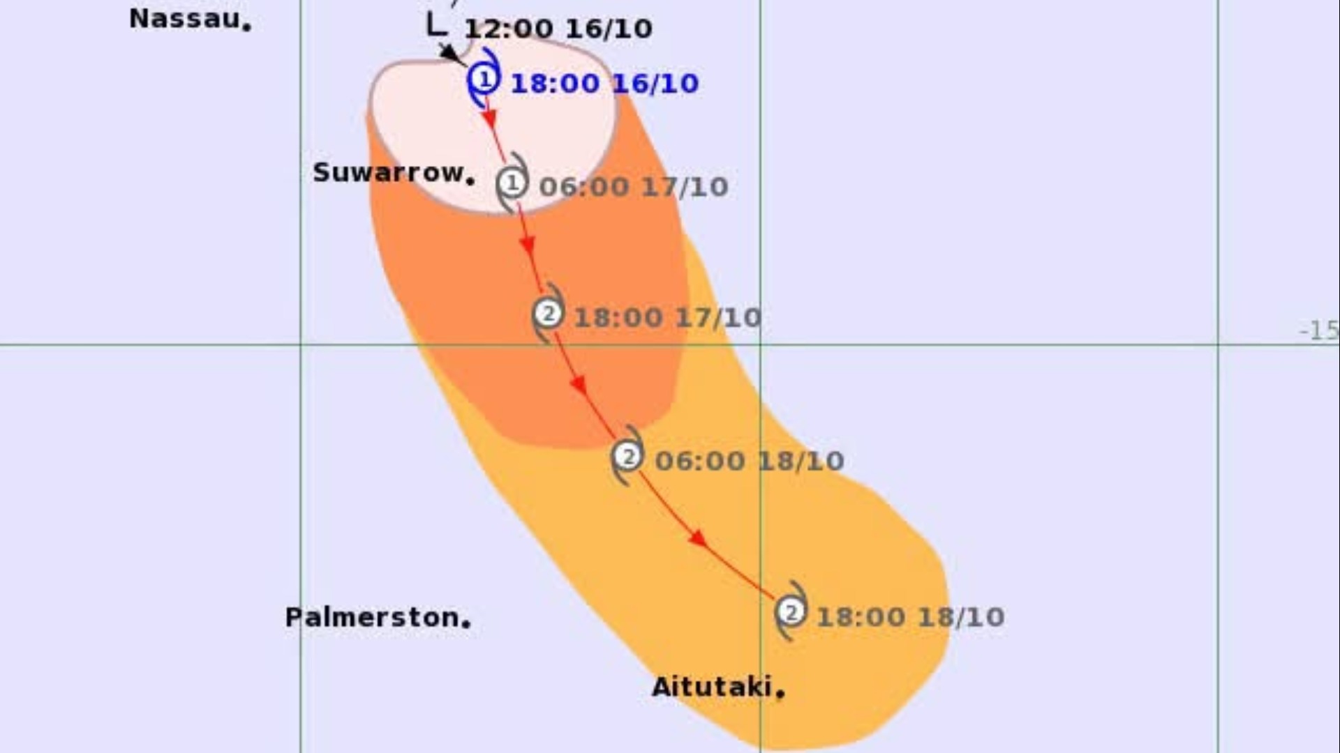 Tropical Cyclone Wati forms near Cook Islands, no direct threat to Fiji
