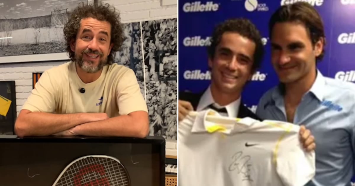 Felipe Andreoli relembra encontro com o tenista Roger Federer: ‘Uma das entrevistas que ele mais gostou de fazer na vida’