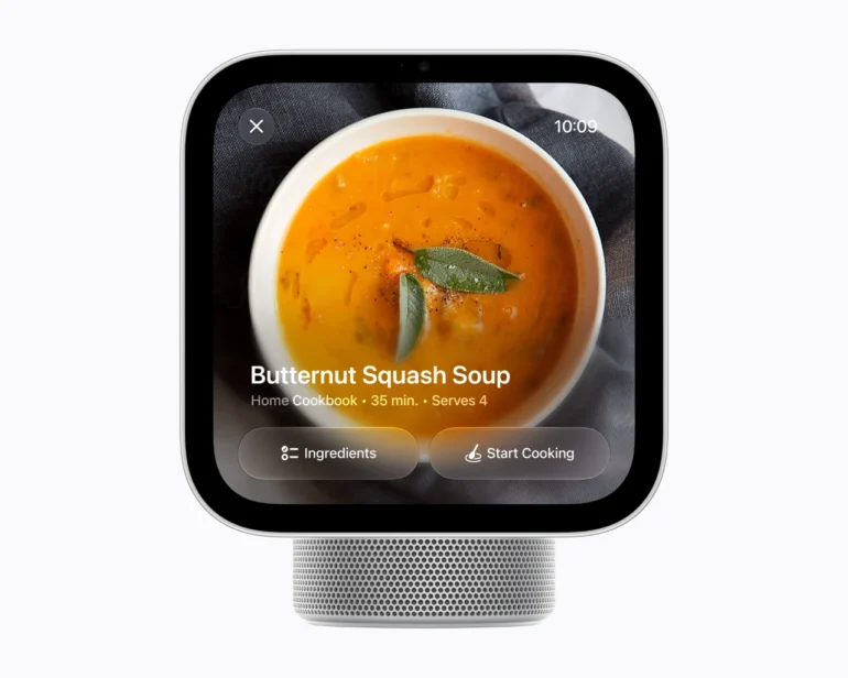 O Apple HomeView traz a IA da Siri para um display inteligente de 7 polegadas.