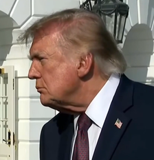 Trump não confirma apoio a Flávio Bolsonaro, mas repete que acompanhará 'de perto' eleições no Brasil Foto: Reprodução/X/@clashreport