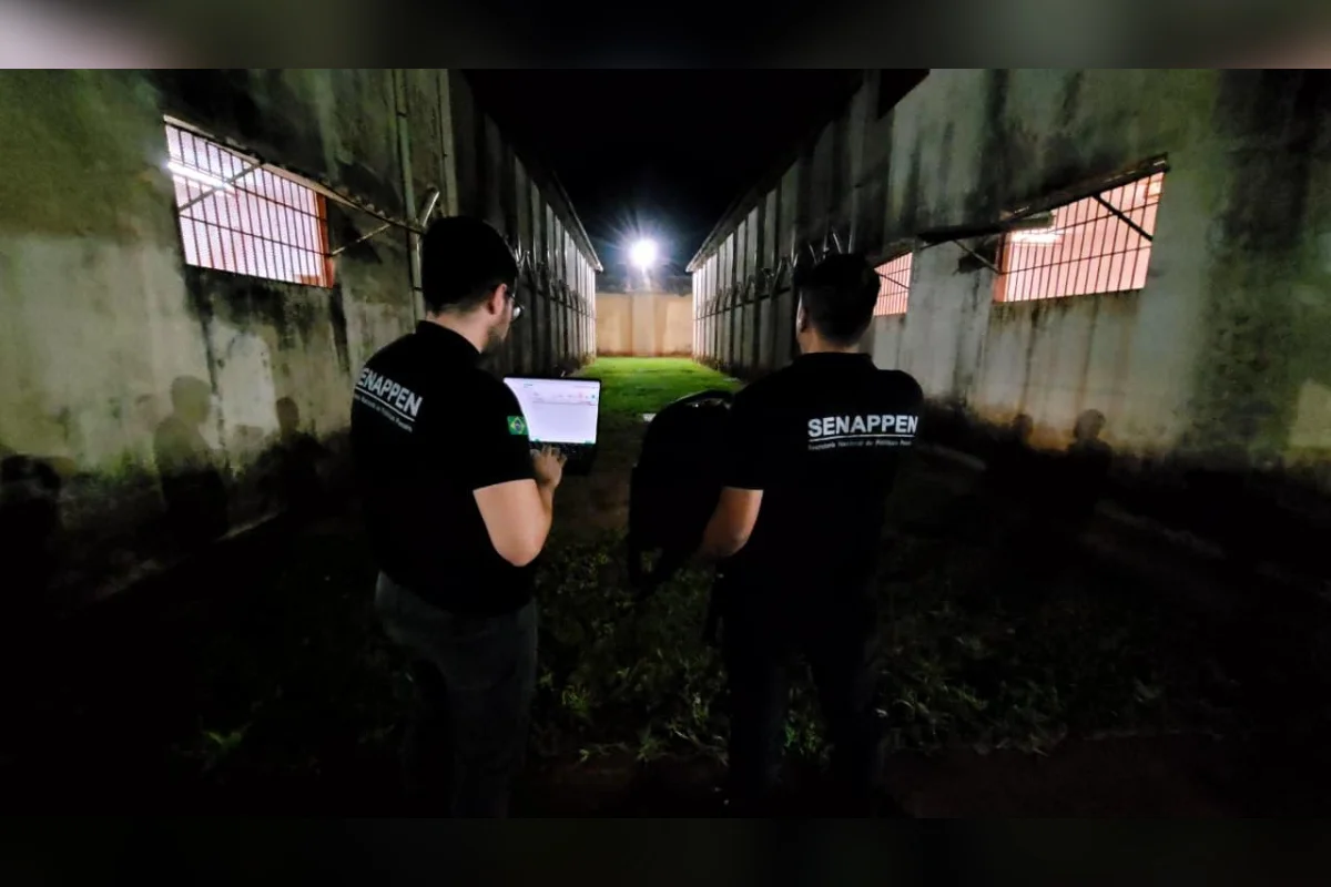 Operação bloqueia mil celulares e desmonta escritório do crime em presídios