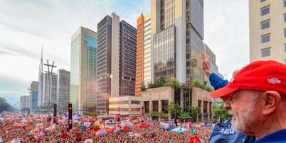 Campanha de Lula na Av. Paulista Foto: Ricardo Stuckert