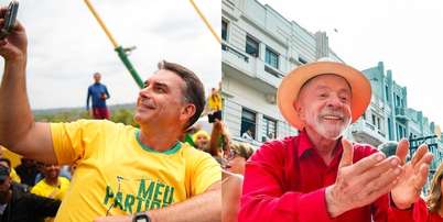Flávio Bolsonaro e Lula se enfrentam em disputa acirrada no segundo turno Foto: Reprodução / Estadão