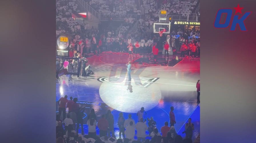 WNBA Finals teams leave court for national anthem for fourth straight game