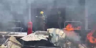 Avi&atilde;o cai na esta&ccedil;&atilde;o S&atilde;o Gabriel, em Belo Horizonte Foto: Reprodu&ccedil;&atilde;o/Corpo de Bombeiros